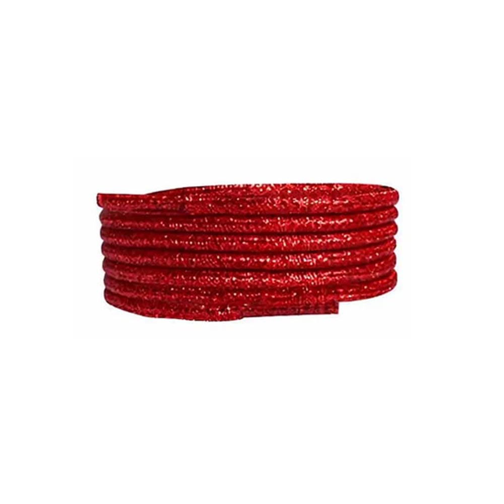 Rosso – 68 lacci glitter rossi rotondi