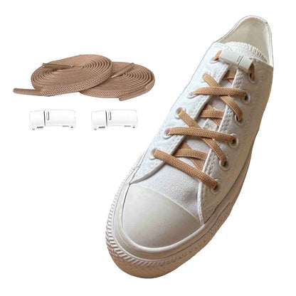 lacci-elastici-marrone-chiaro-magneti-bianco-scarpe