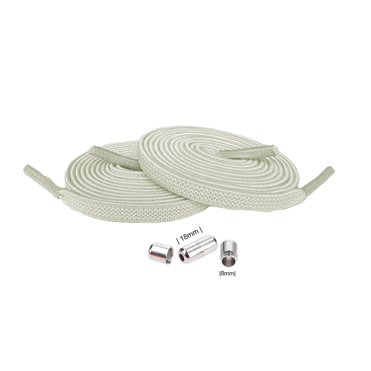 Bianco crema – lacci-elastici-bianco-crema-capsula-argento