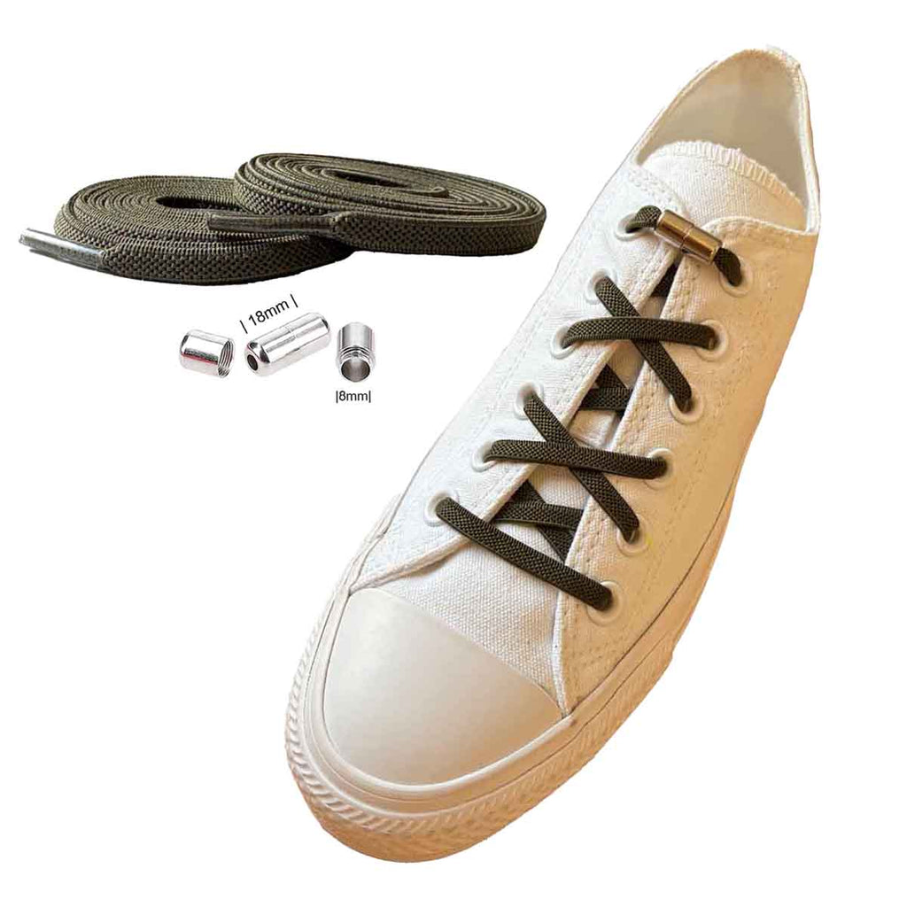 lacci-elastici-verde-oliva-capsula-argento-scarpe
