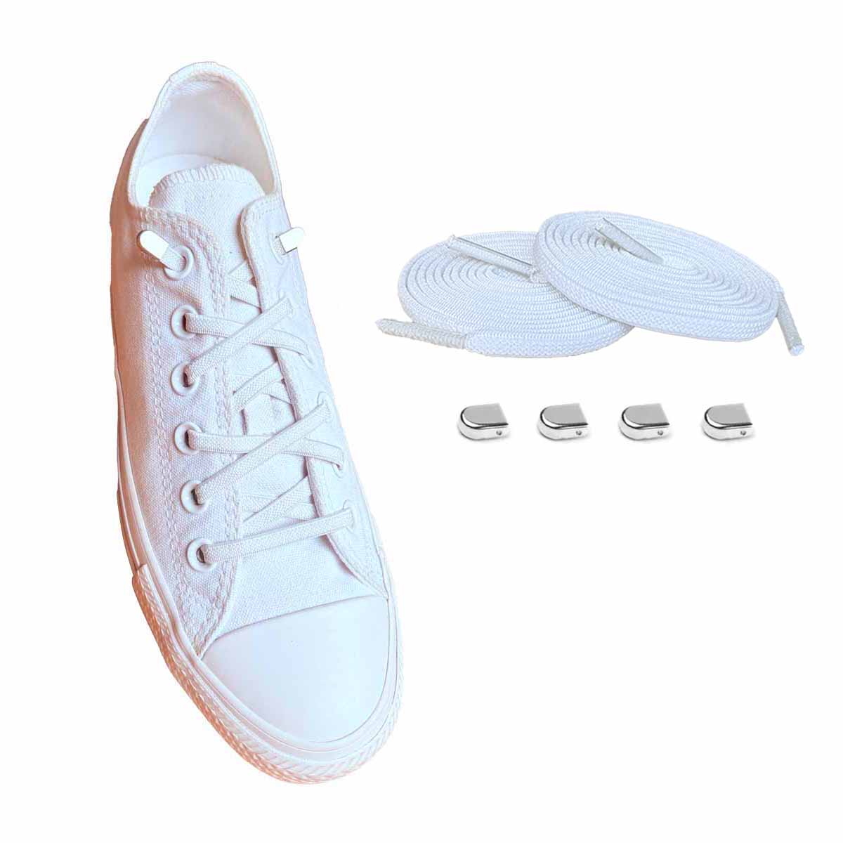 lacci-elastici-bianco-clip-argento-lucido-scarpe