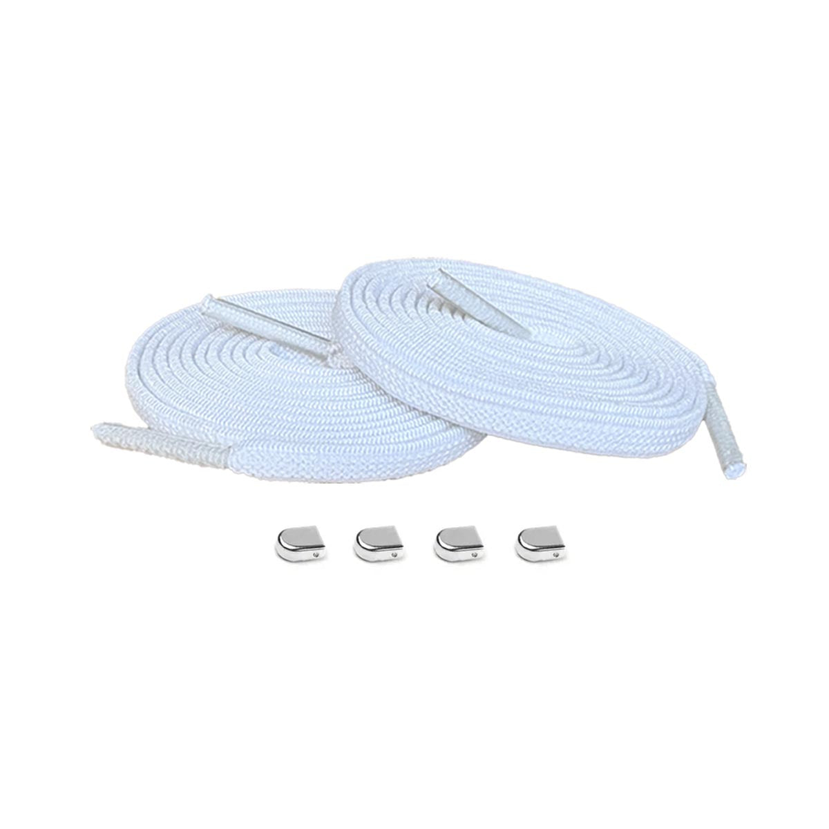 lacci-elastici-bianco-clip-argento-lucido