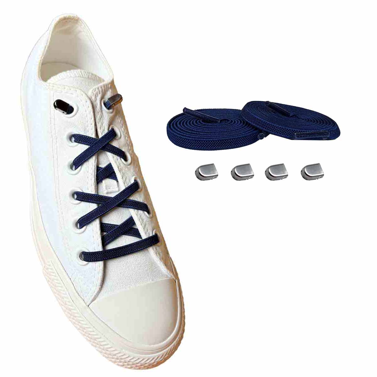 lacci-elastici-blu-navy-clip-argento-opaco-scarpe