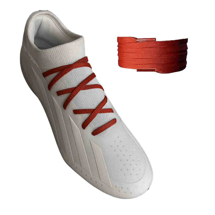scarpe-calcio-lacci-rosso-marrone 