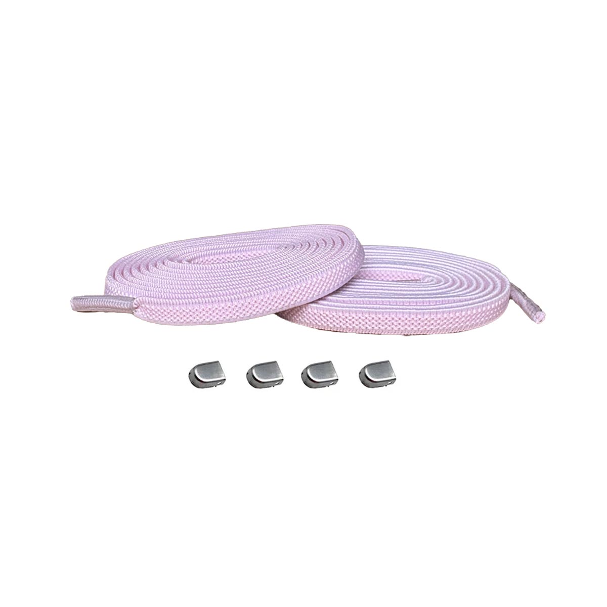 Rosa / Argento opaco – elastici lacci clip rosa argento opaco 01 immagine principale