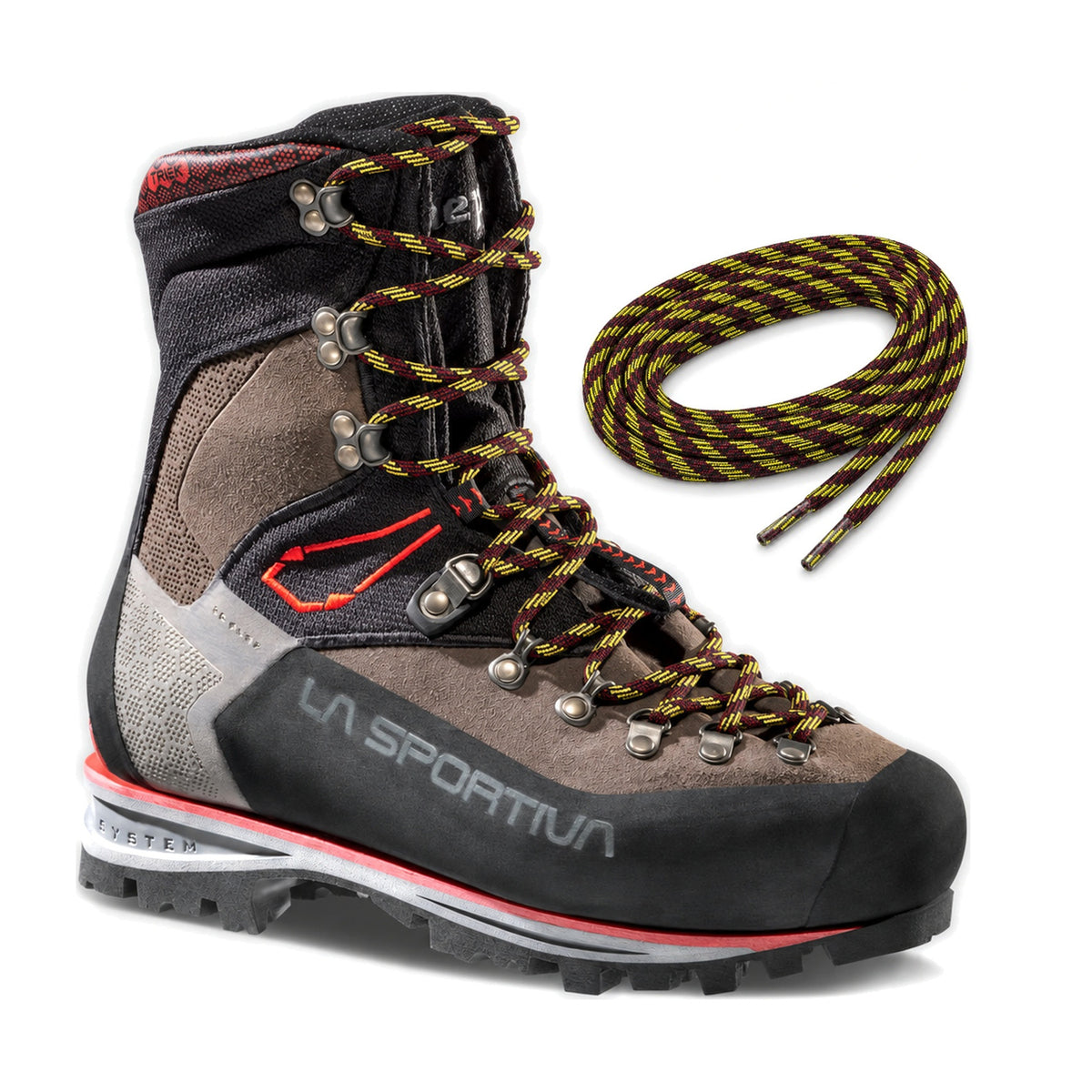 Nero giallo rosso / 215 cm – la sportiva mountain laces nepal nero giallo rosso 215 cm 03 nepal trek evo gtx