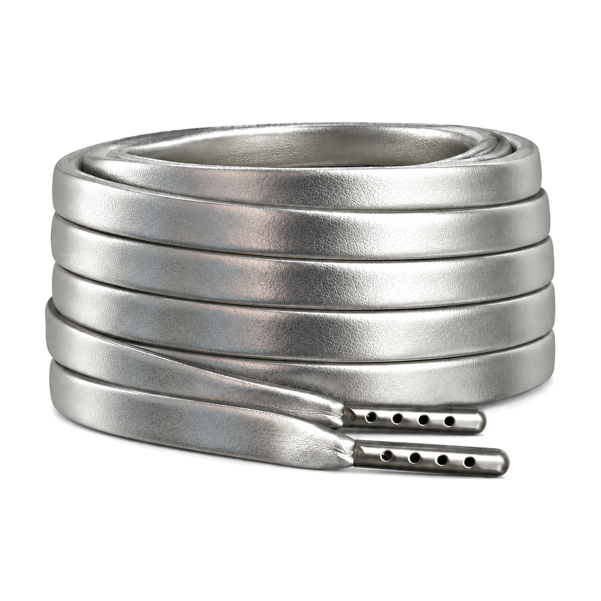 Argento – lacci cuoio piatto argento 01 immagine principale