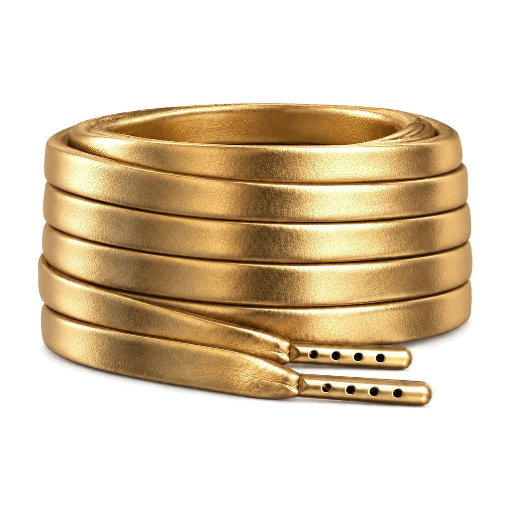 Oro – lacci cuoio piatto oro 01 immagine principale