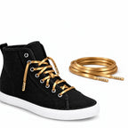 Oro – lacci cuoio piatto oro 04 scarpa sperry