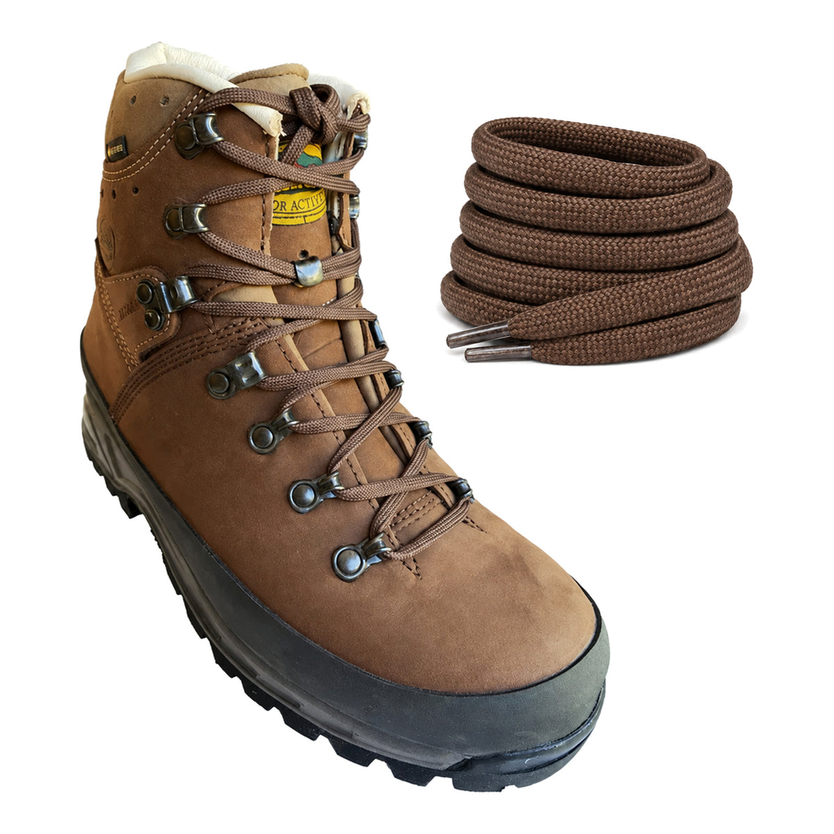 Marrone – lacci meindl marrone 02 su scarpa