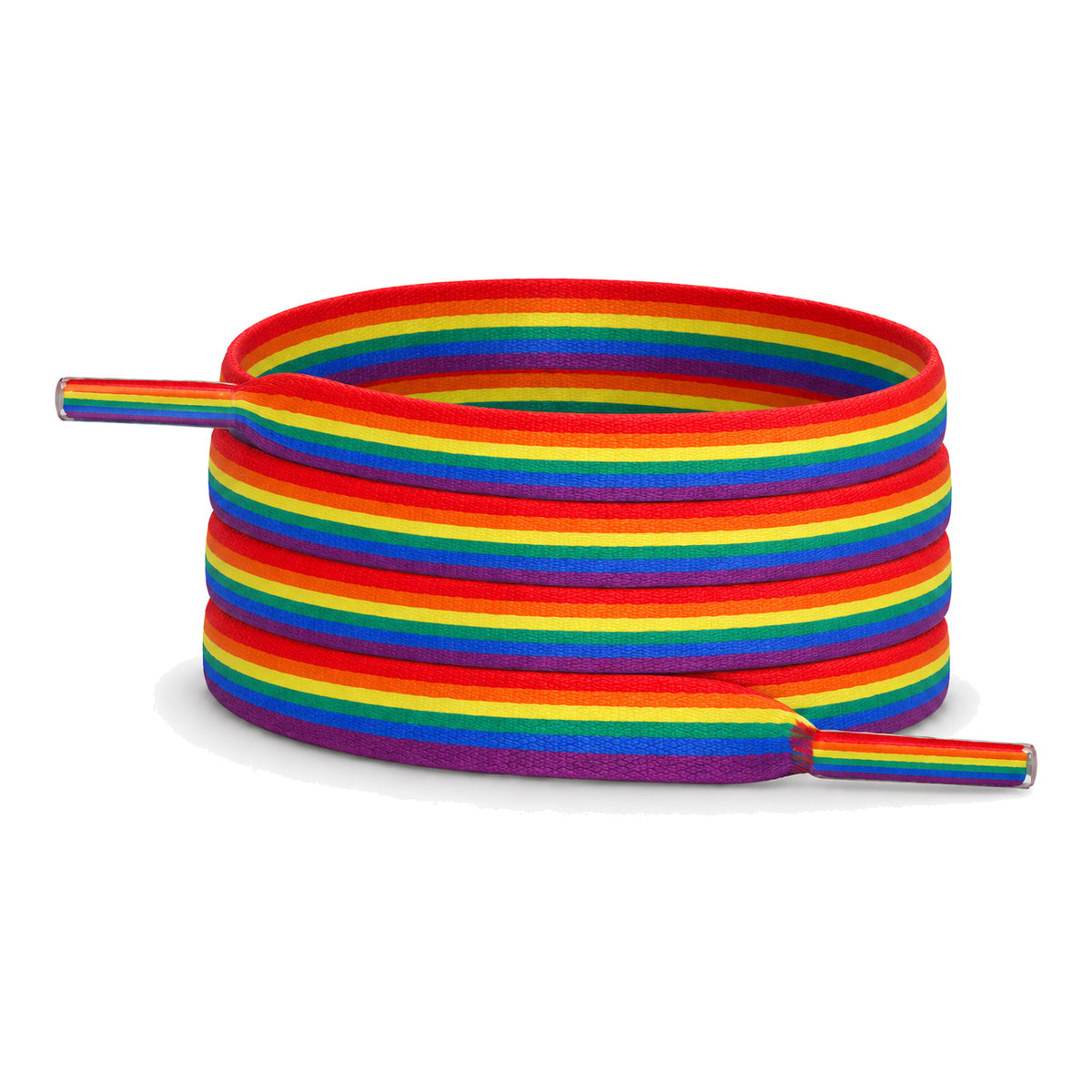 Arcobaleno a righe – lacci piatto arcobaleno righe 01 immagine principale