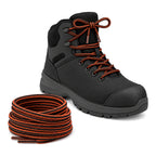 Arancione nero – lacci trekking arancione nero 02 scarpa nero