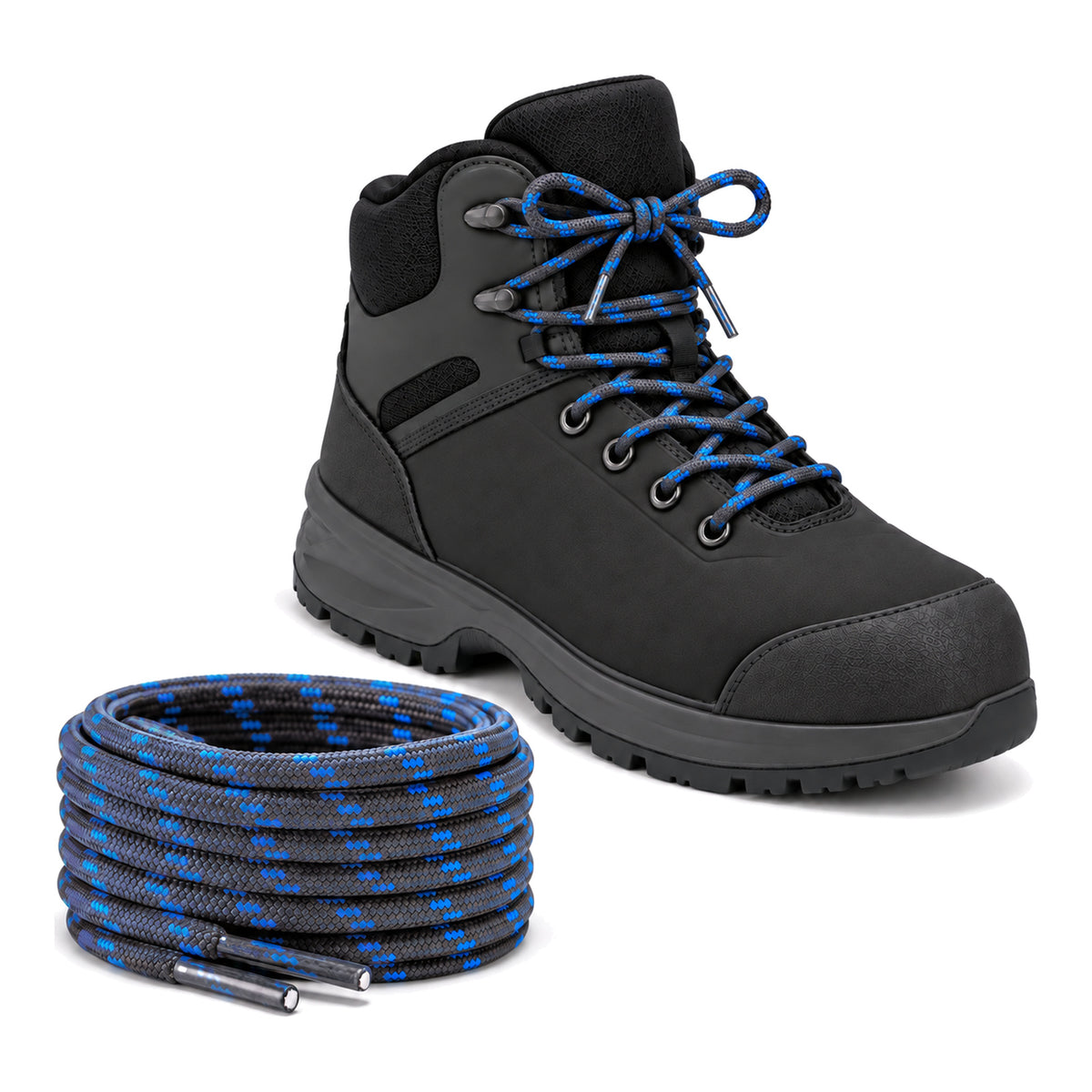 Grigio blu fantasia – lacci trekking grigio blu fantasia 02 scarpa nero
