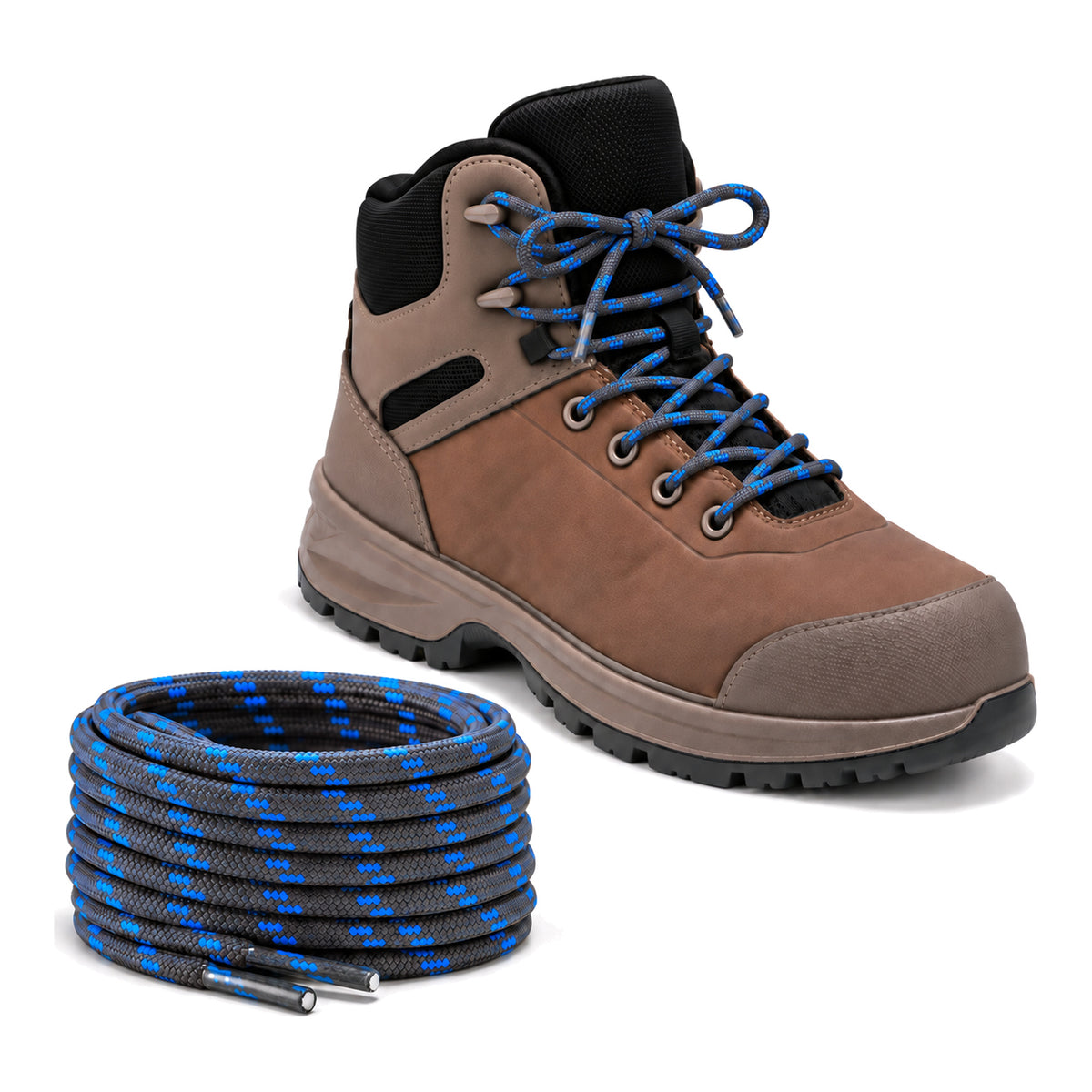 Grigio blu fantasia – lacci trekking grigio blu fantasia 03 scarpa marrone chiaro