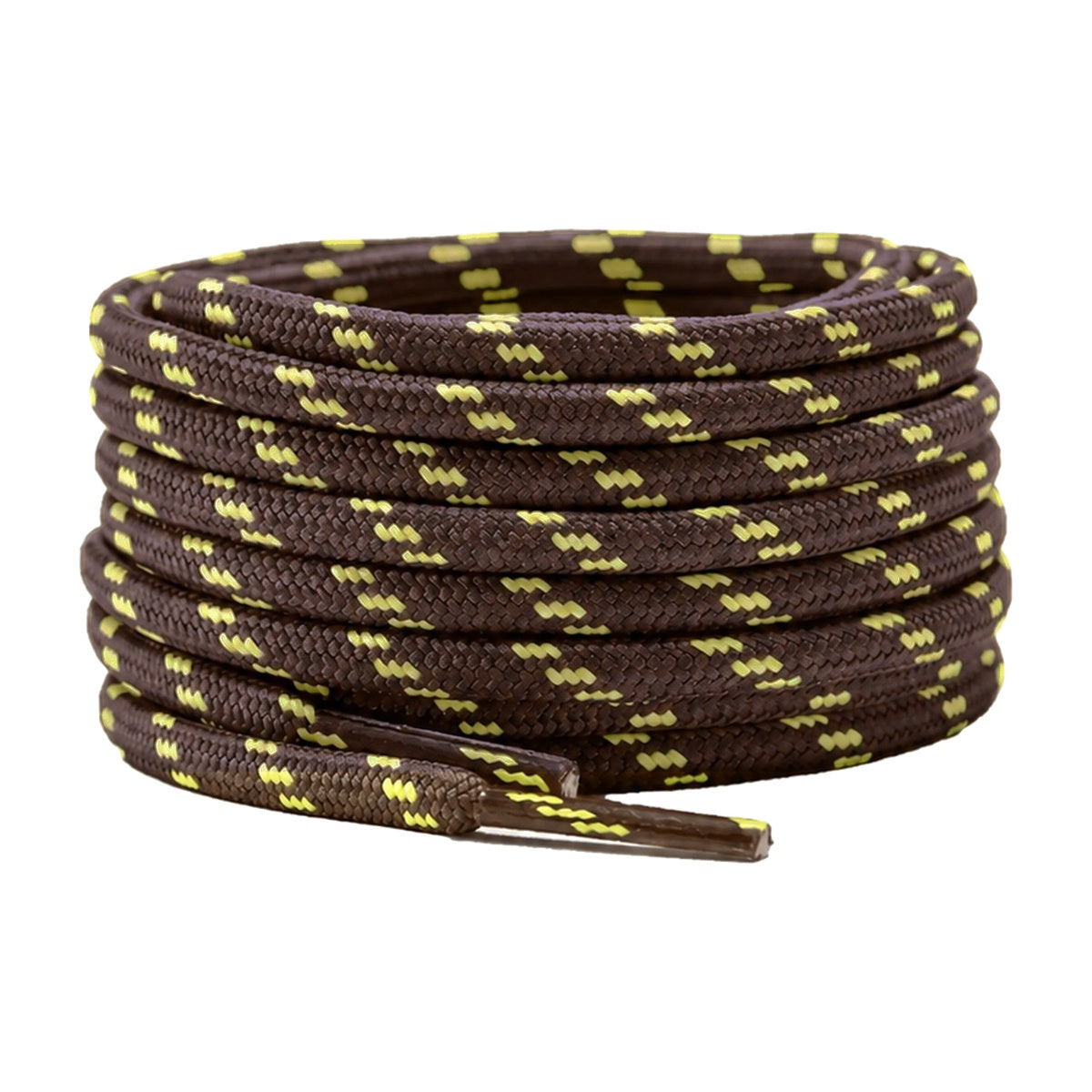 Marrone scuro giallo fantasia – lacci trekking marrone scuro giallo fantasia 01 immagine principale