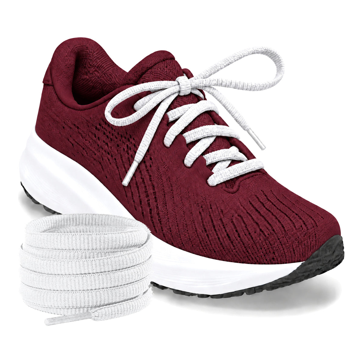 Bianco – ovali lacci semitondo scarpe running bianco 03 scarpa running bordeaux rotolo